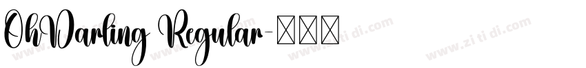 OhDarling Regular字体转换